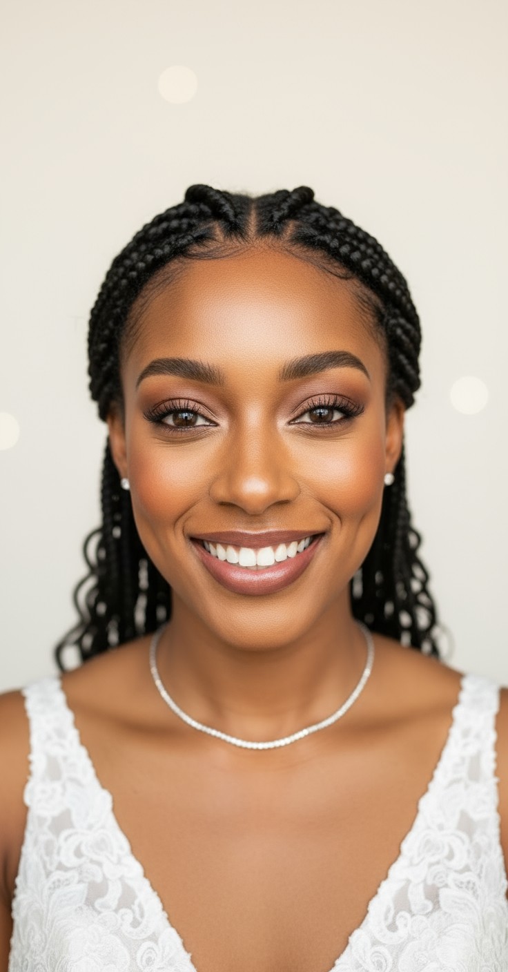 After Bohemian Knotless Braids